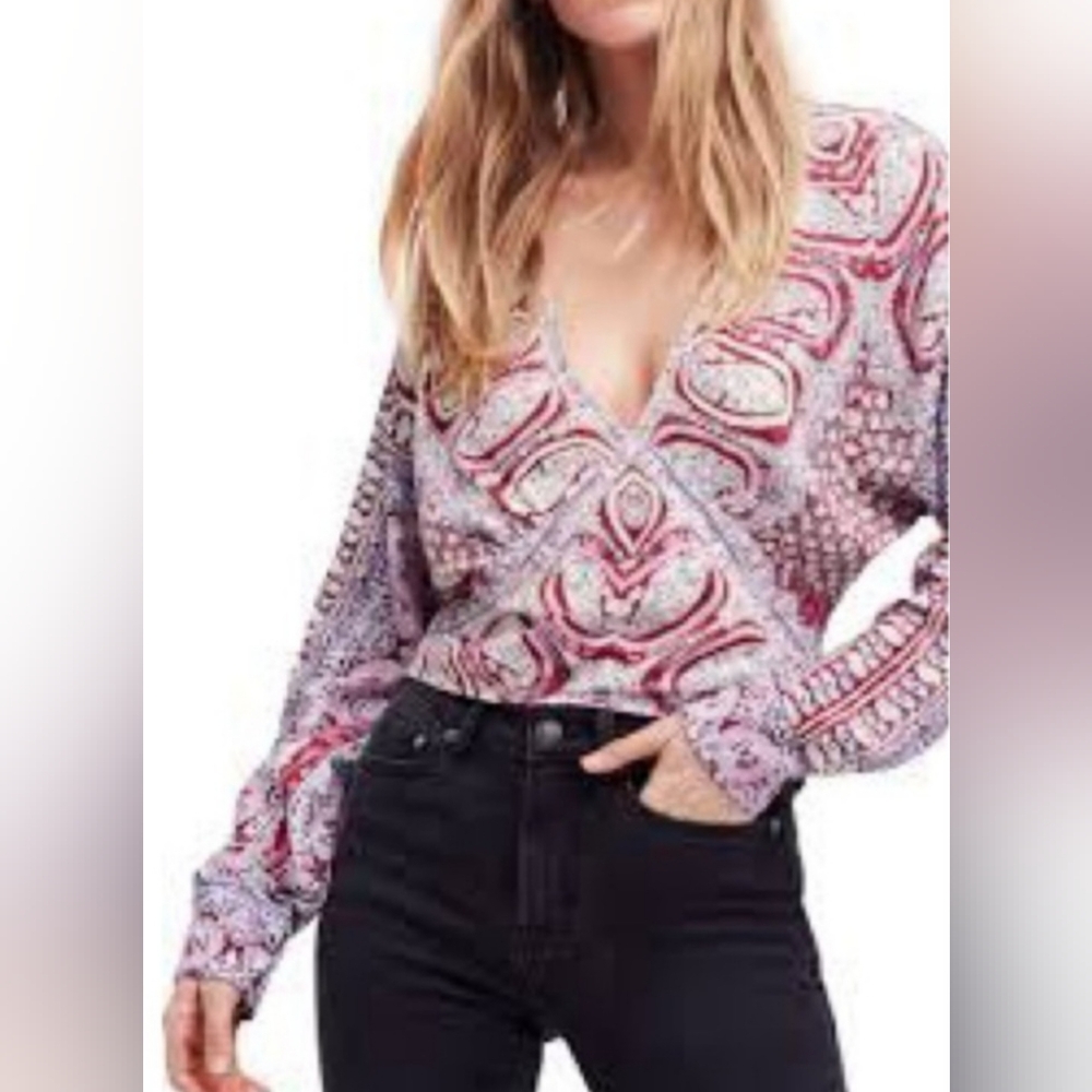Free People Wild and Free Blouse